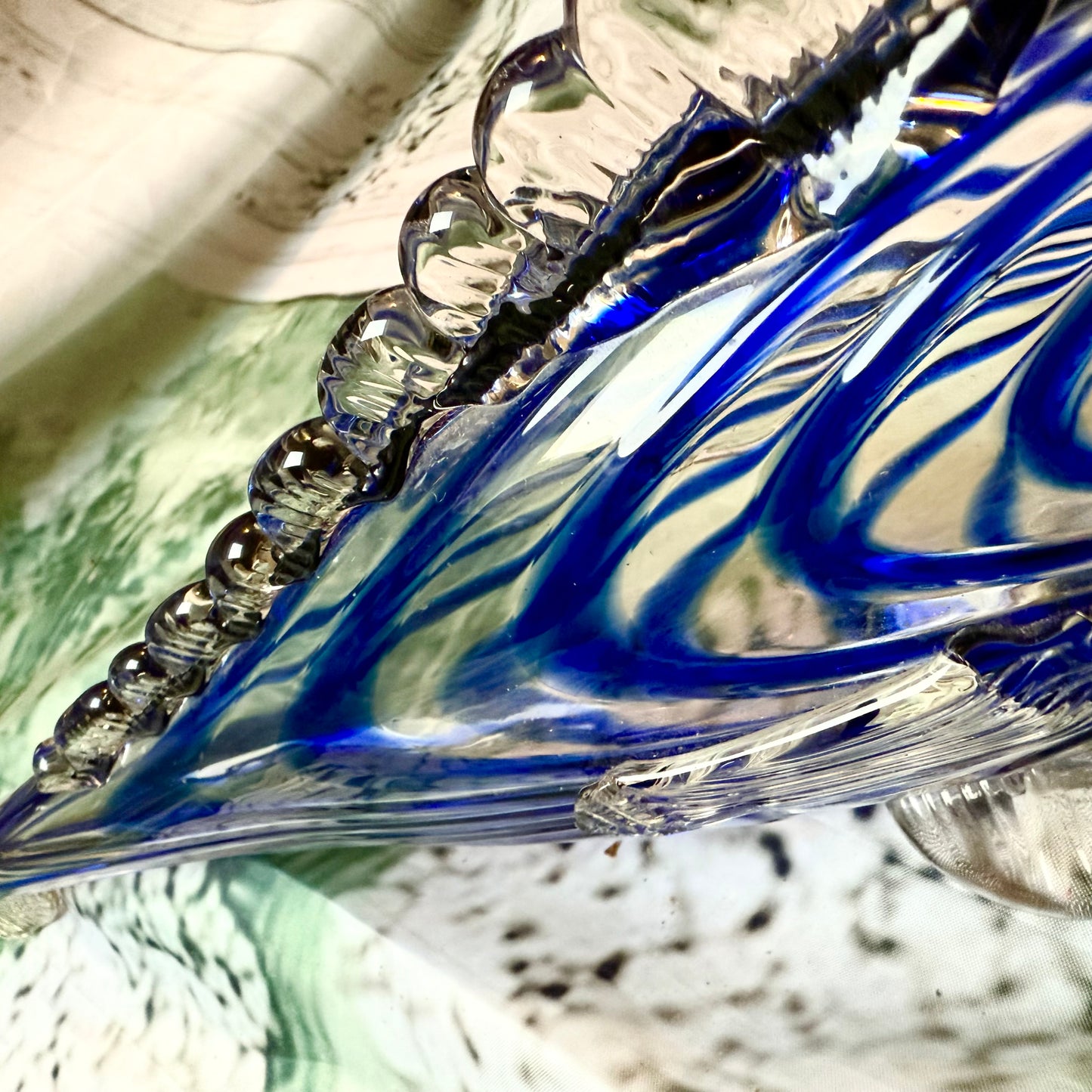 Murano Fisch blau