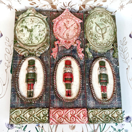 Bild handbemalt 3er Set Weihnachten