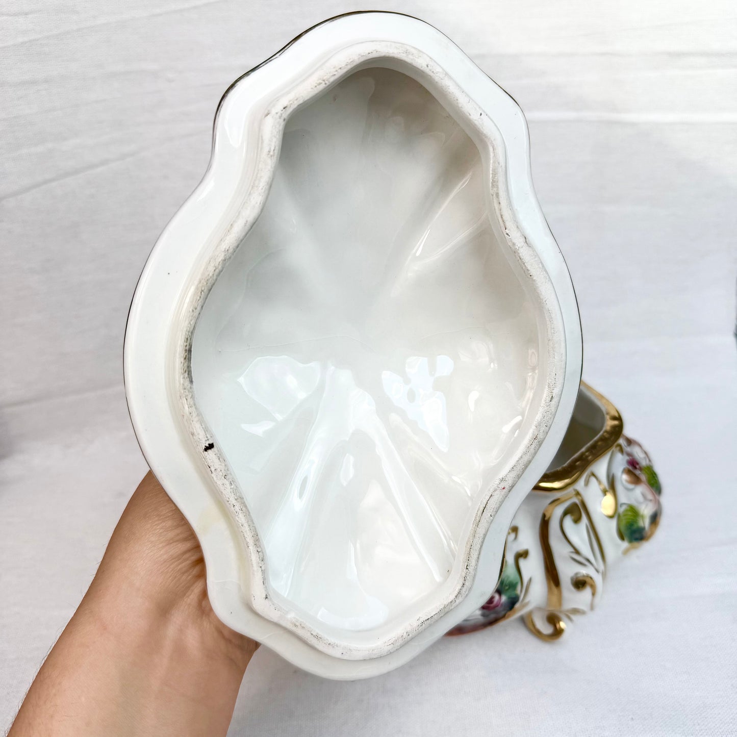 Capodimonte Keramik Dose