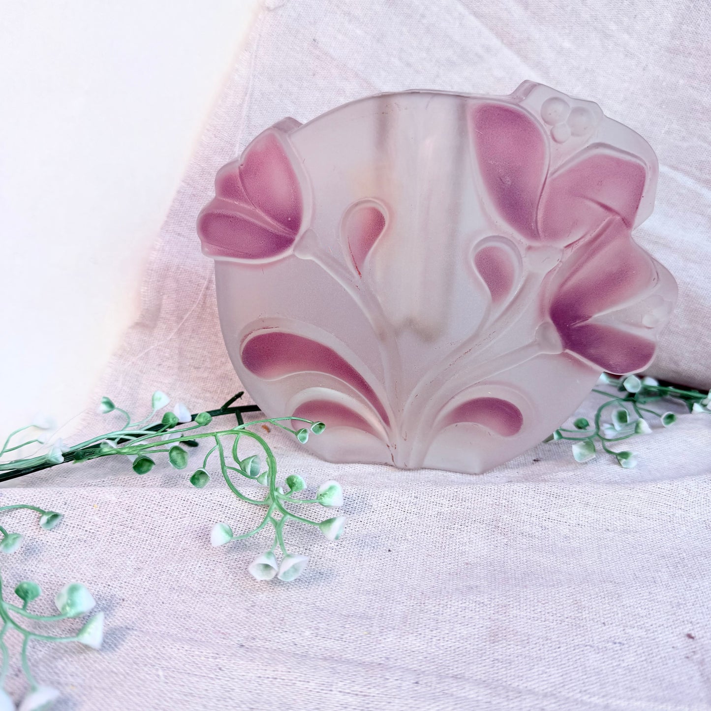 Blumenvase Walther Glas lila