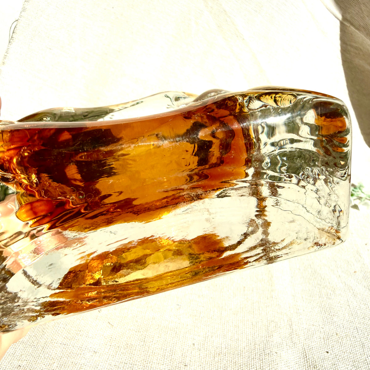 Murano Aschenbecher gelb