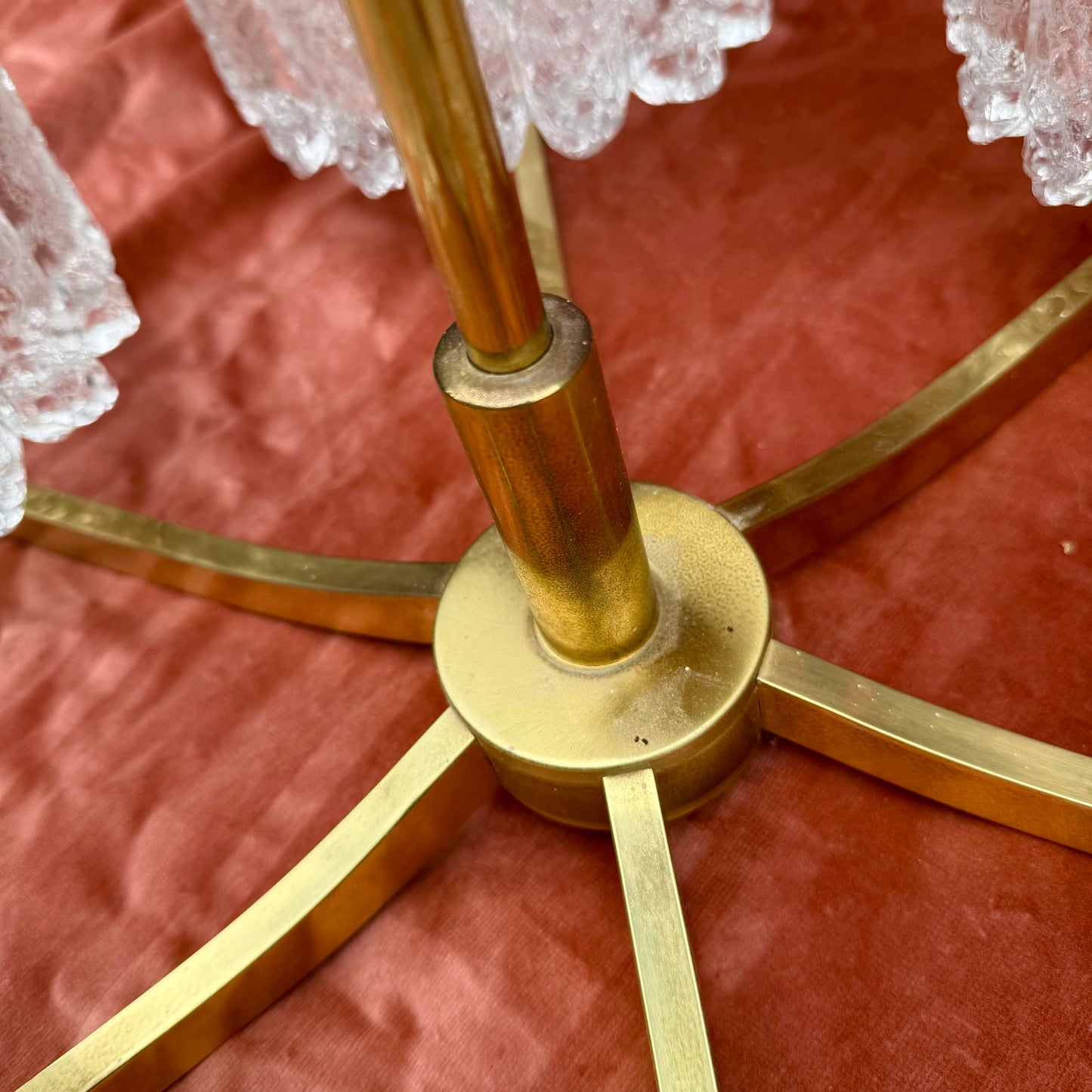 Deckenlampe mit Eiszapfen Glas
