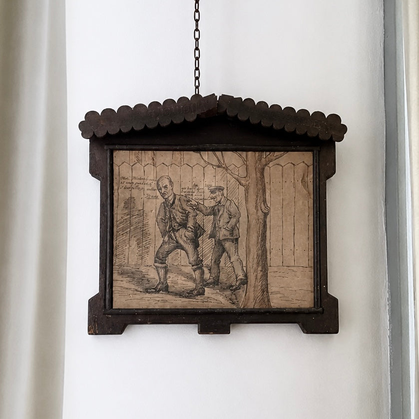 Rustikales Witzbild Querformat