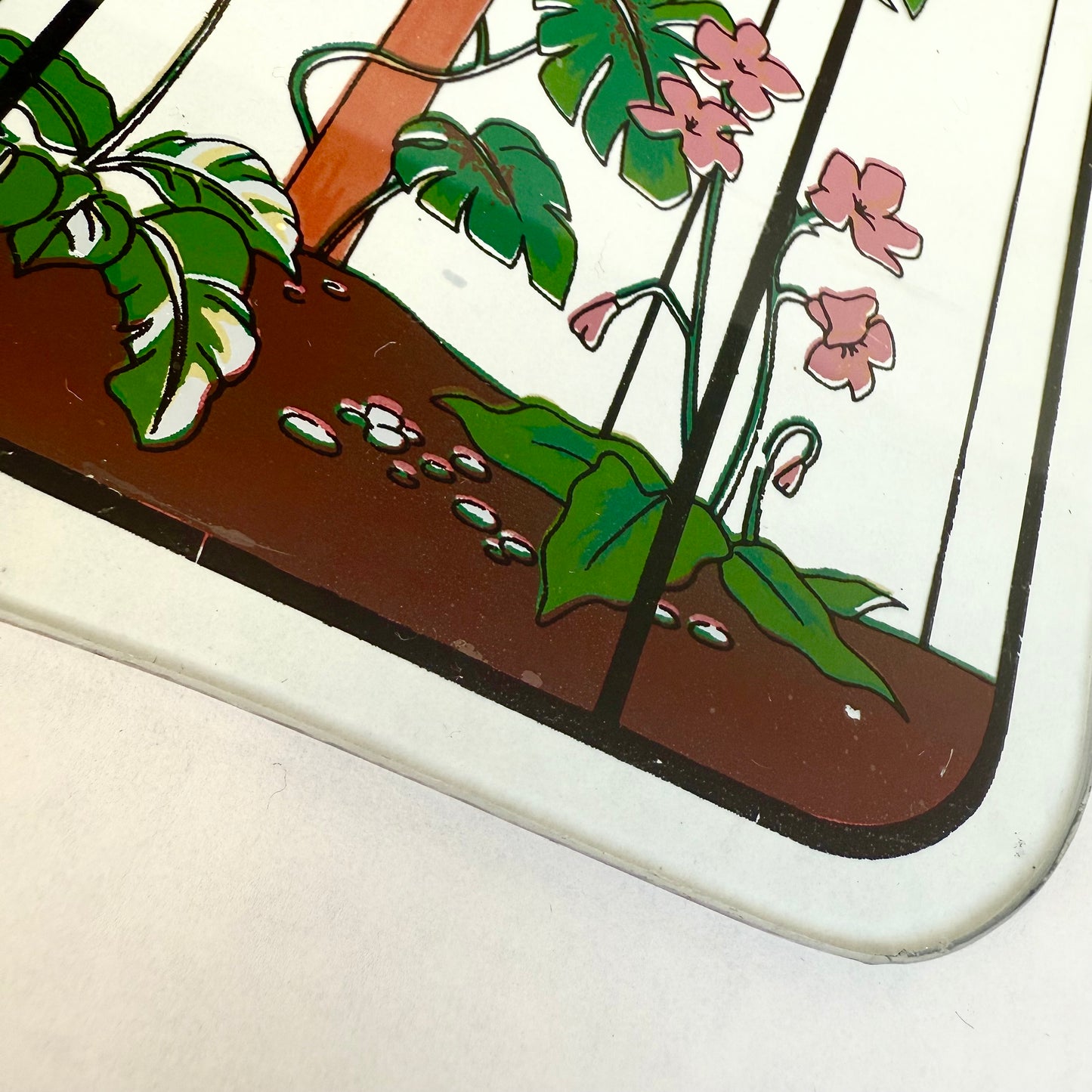 Glasbild Monstera