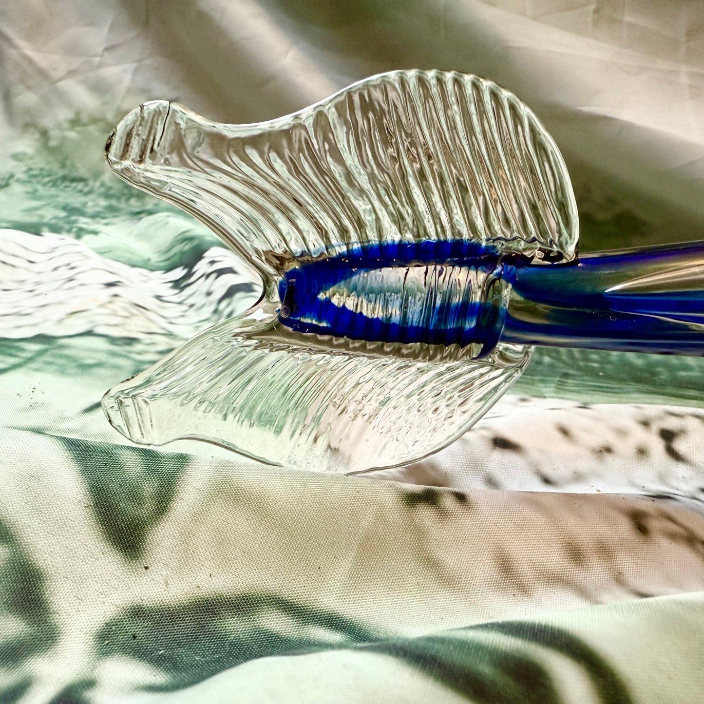 Murano Fisch blau