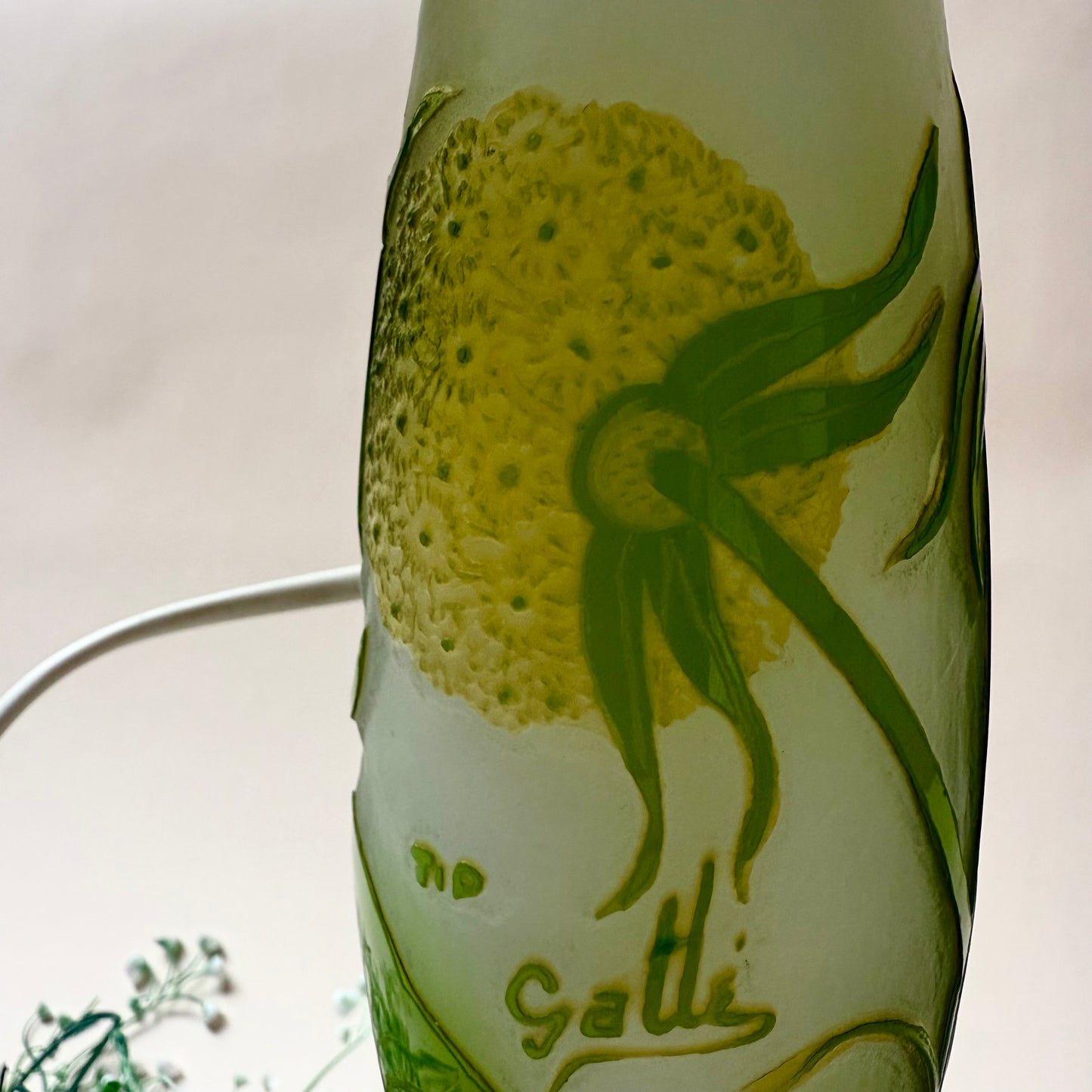 Jugendstil Lampe Löwenzahn nach Gallé