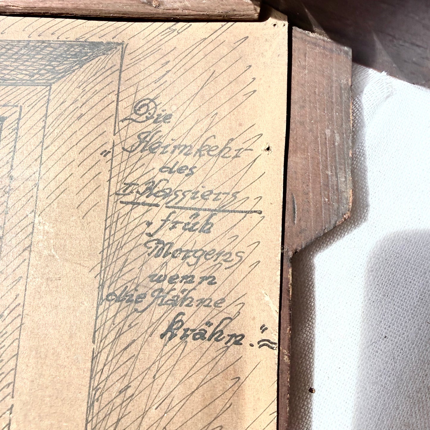 Rustikales Witzbild Hochformat