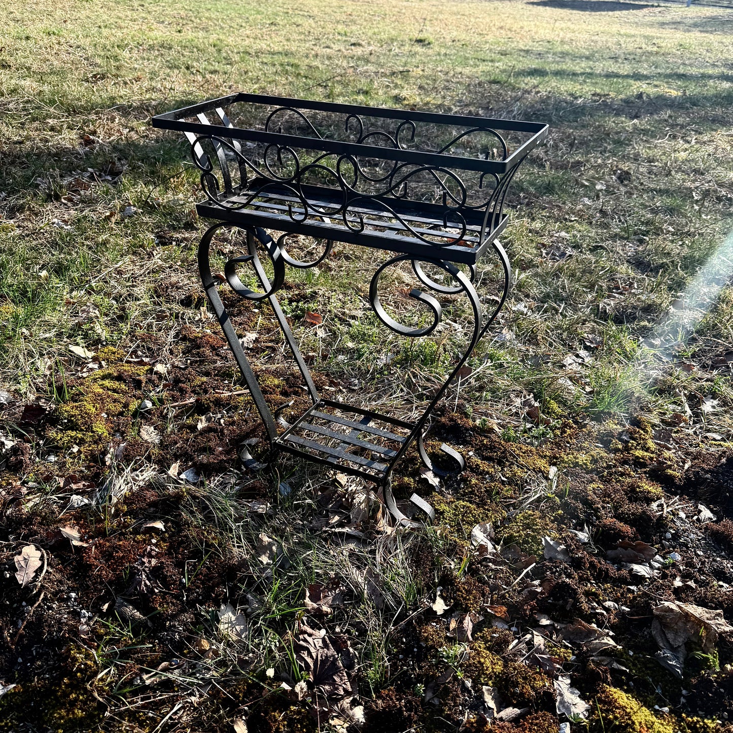 Pflanzregal Metall schwarz