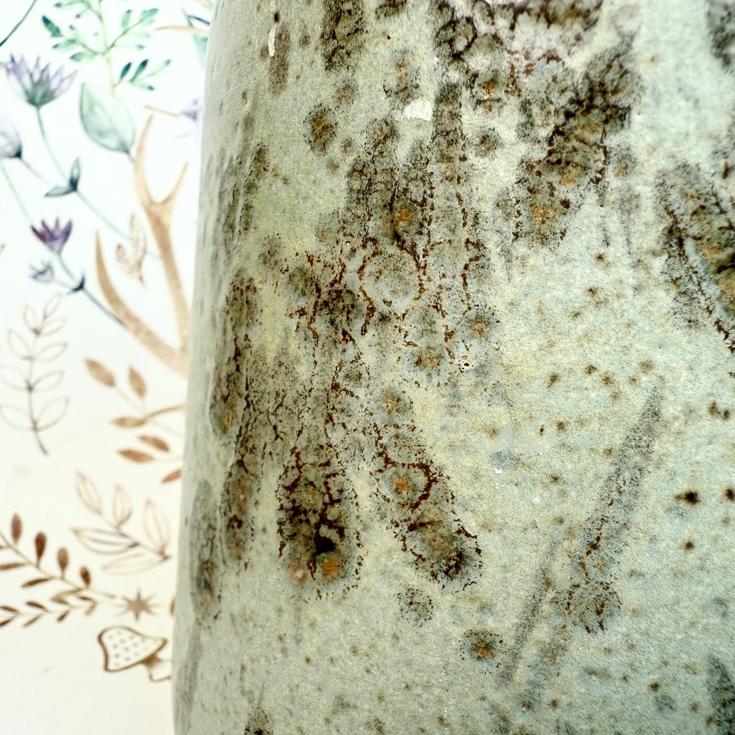 Vase handgemacht türkis