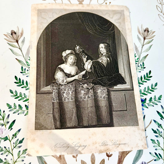 Stahlstich „Die Sängerin“