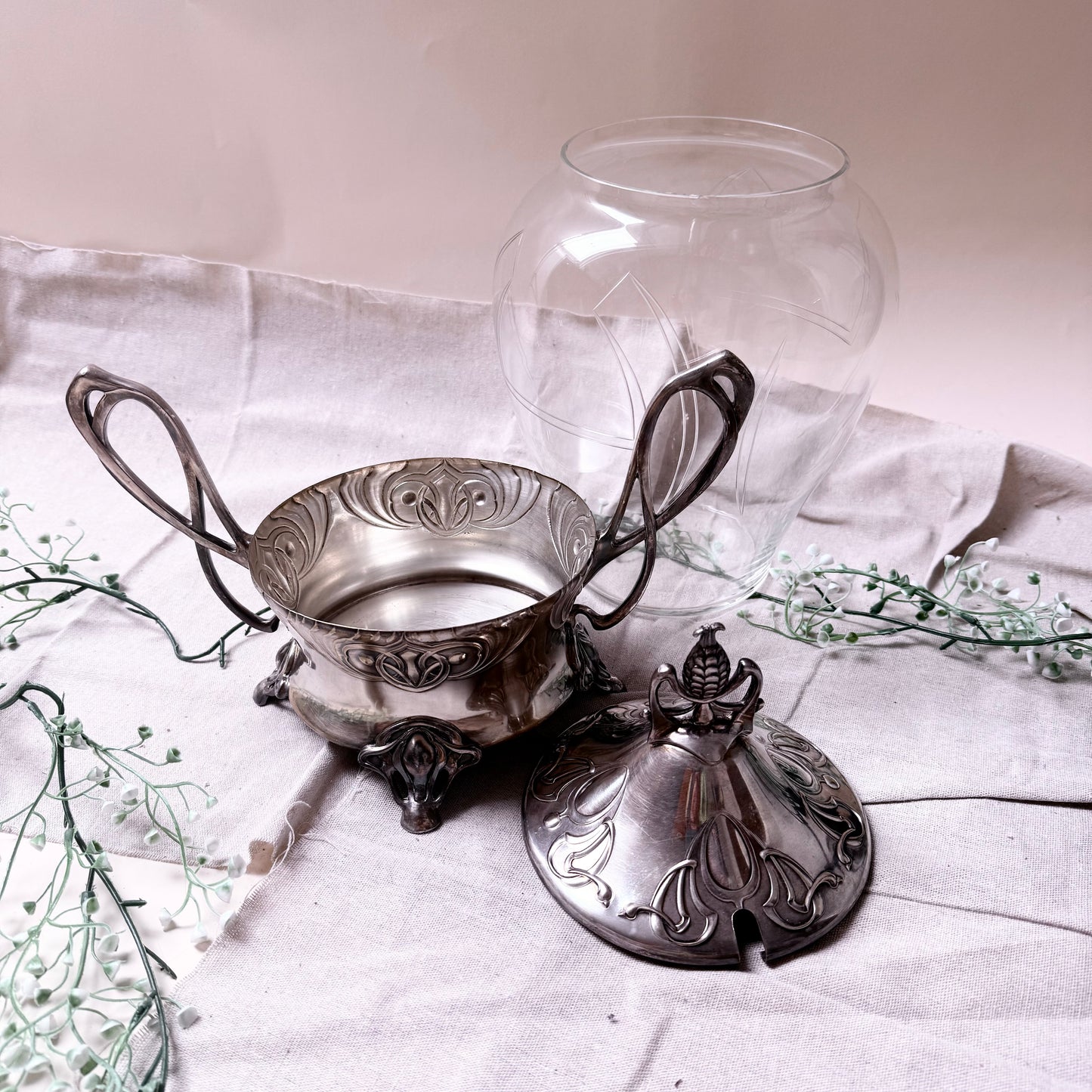 Jugendstil Bowle Set