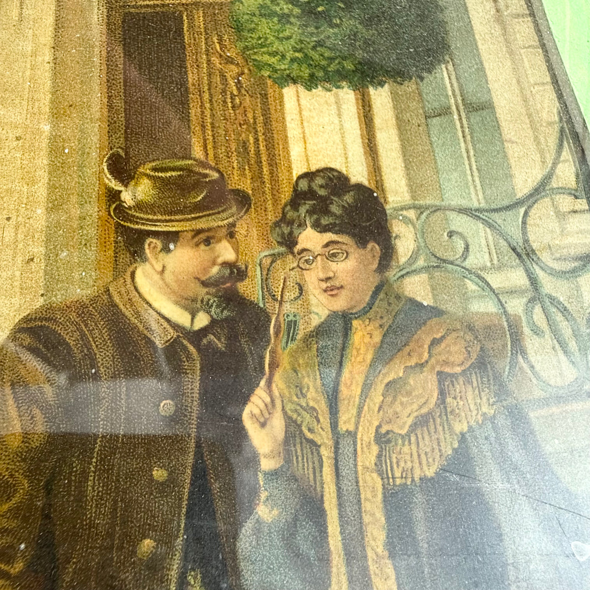 Lithografie Jagdszene