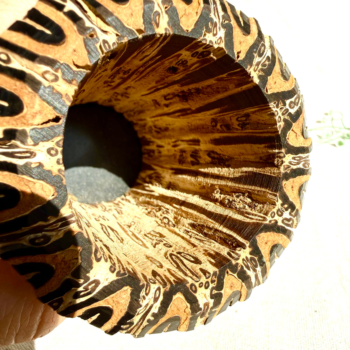 Holzvase Neuseeland