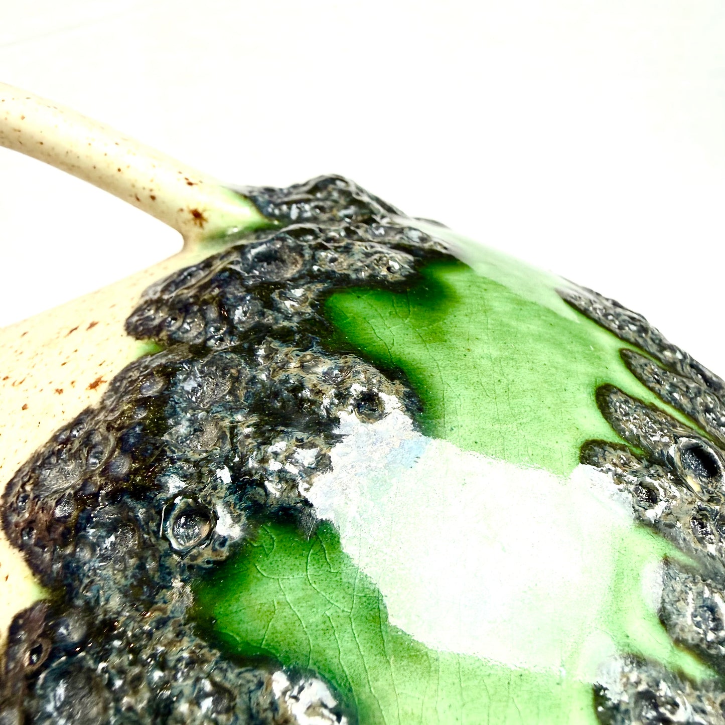 Bay Vase Fat Lava Vase grün