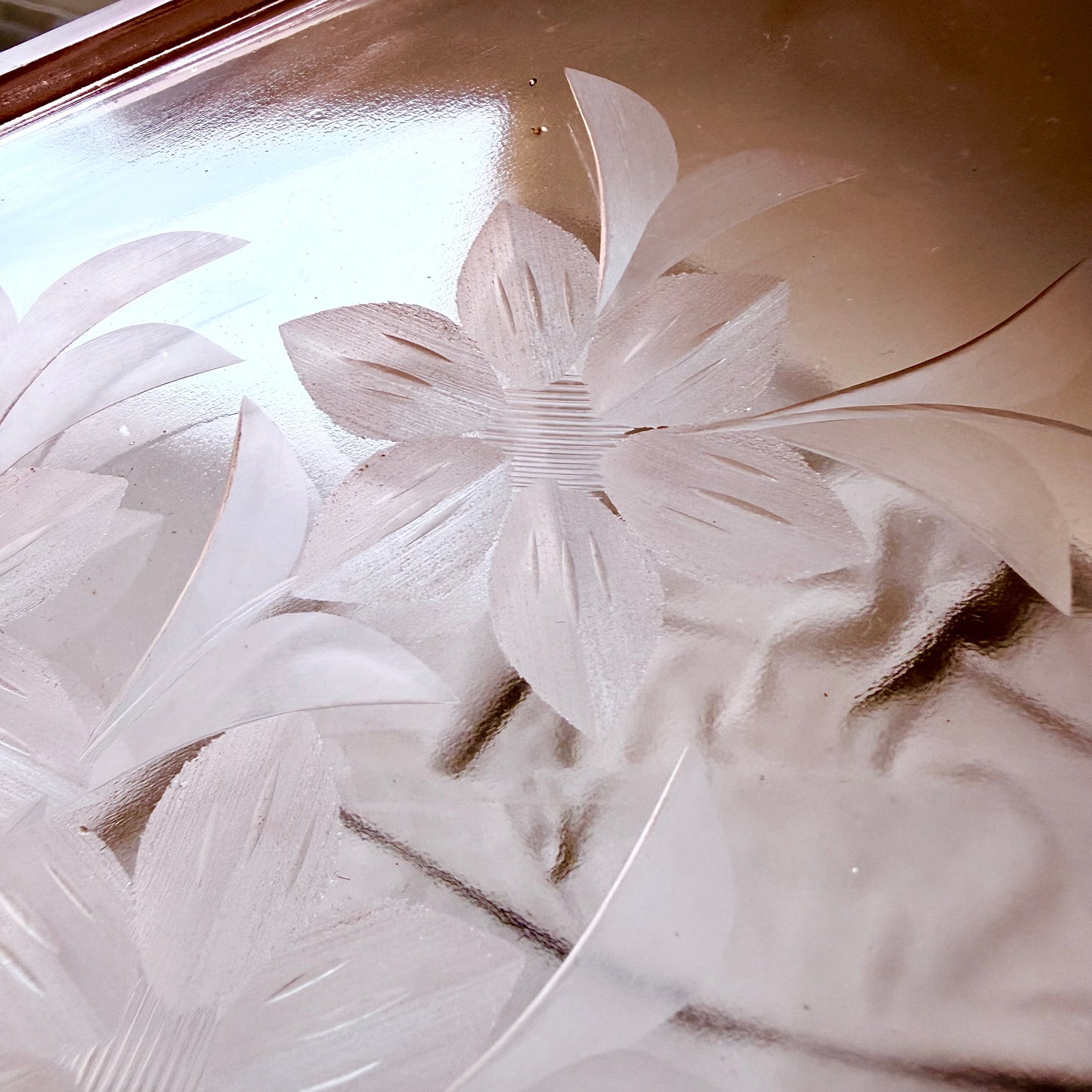 Glastablett graviert