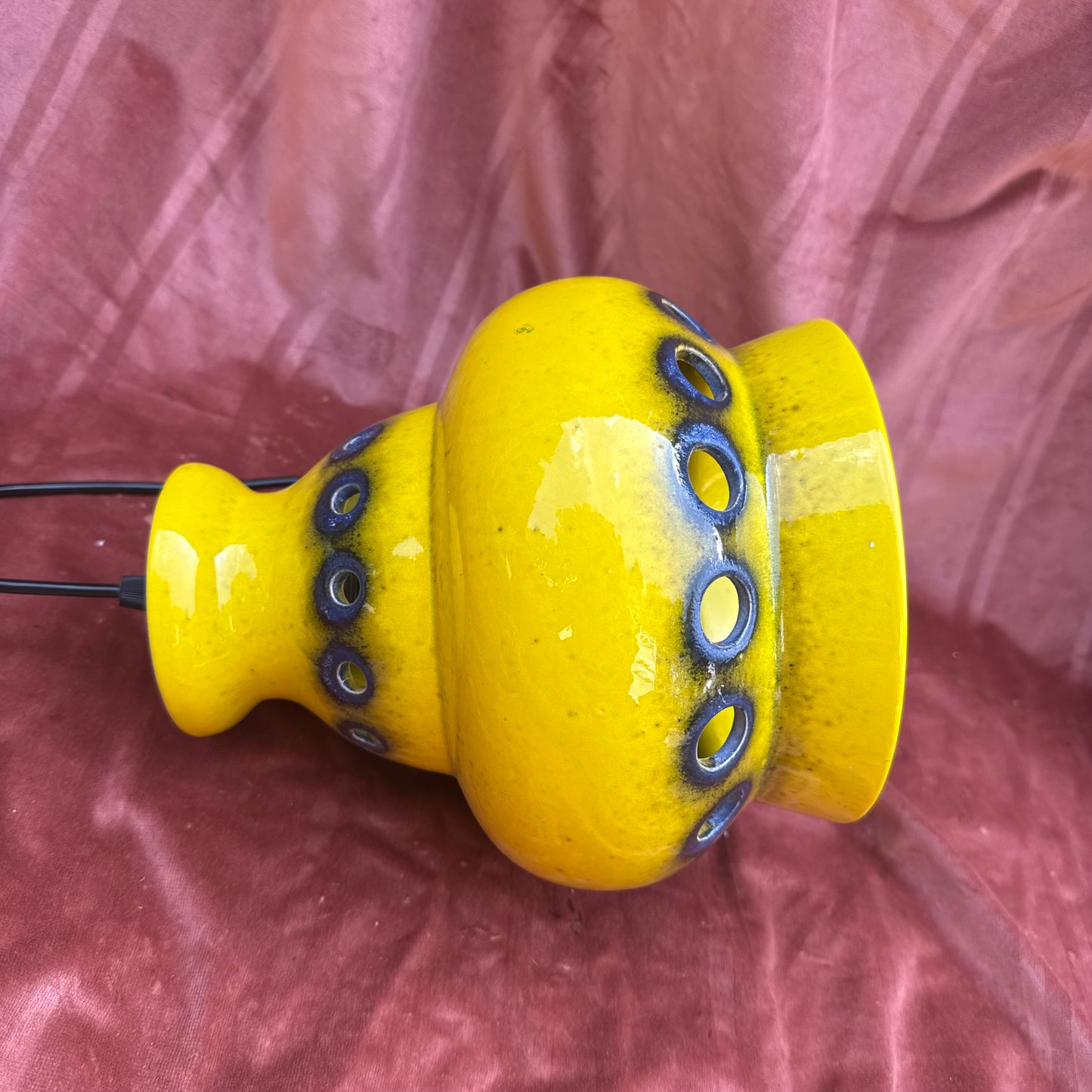Keramik Deckenlampe gelb