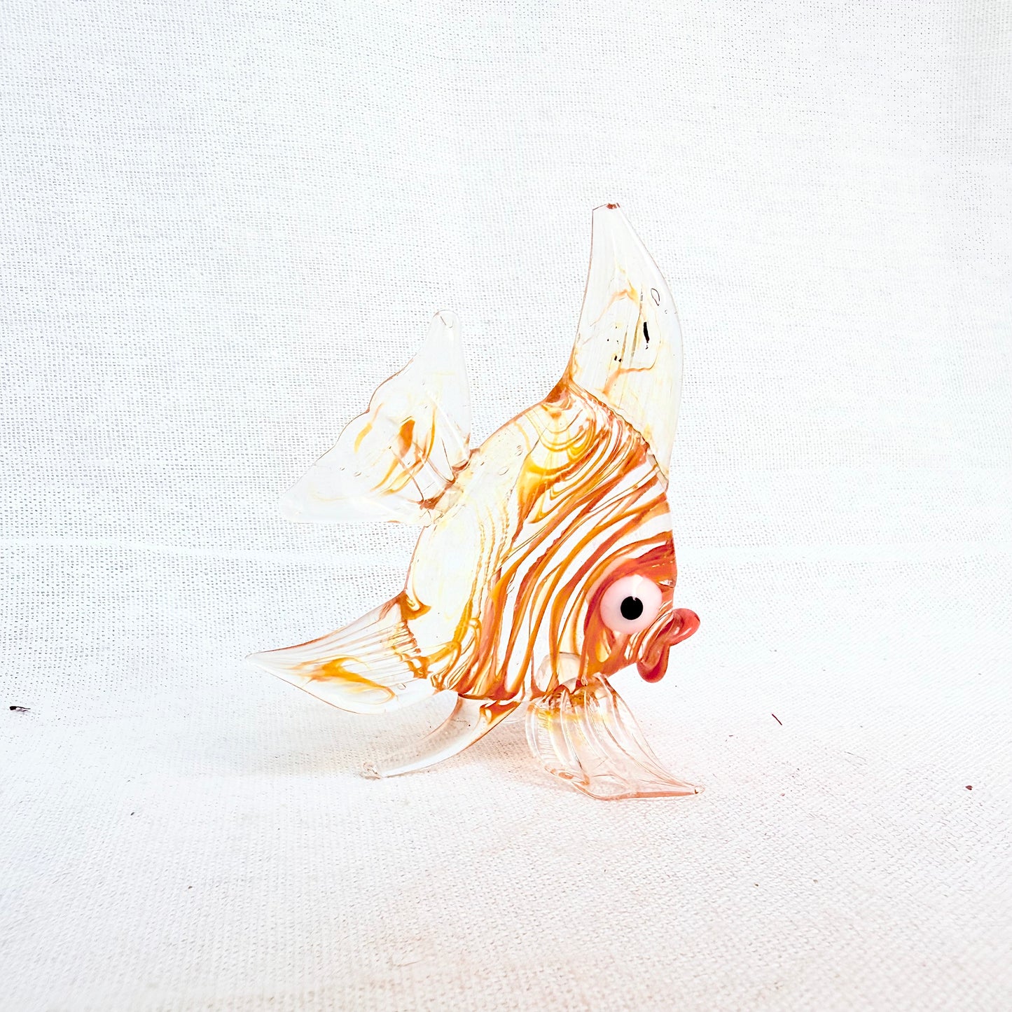 Fisch Glasfigur orange