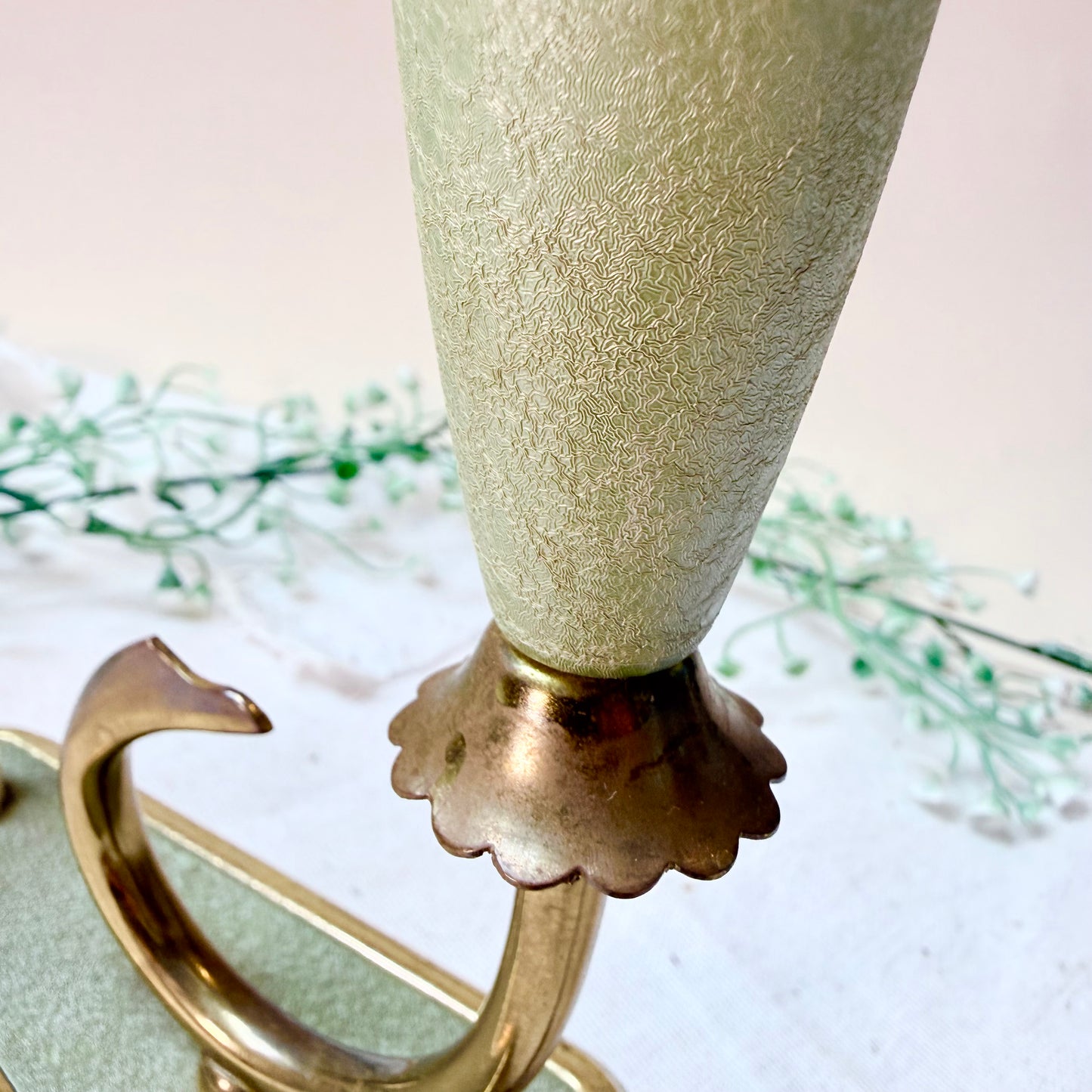 Tischlampe 50s grün