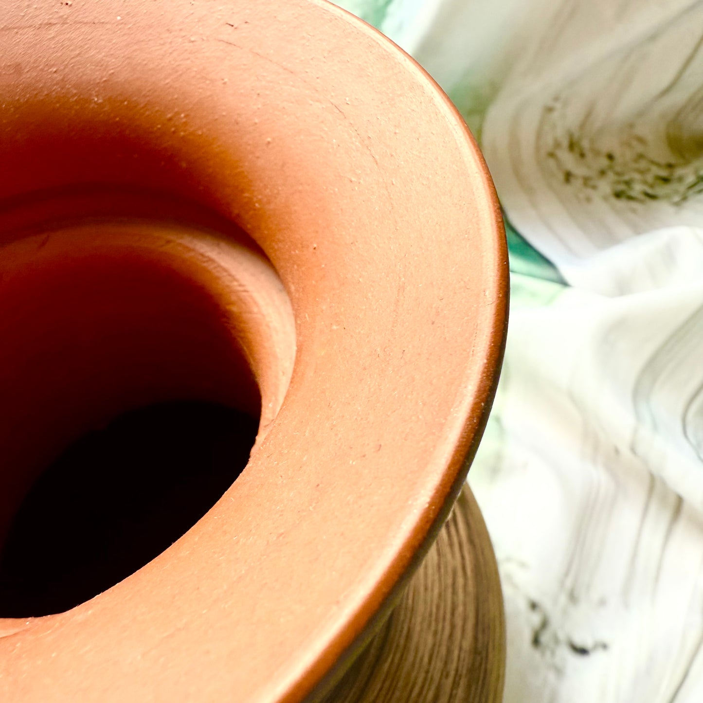 Vase handgemacht Terrakotta