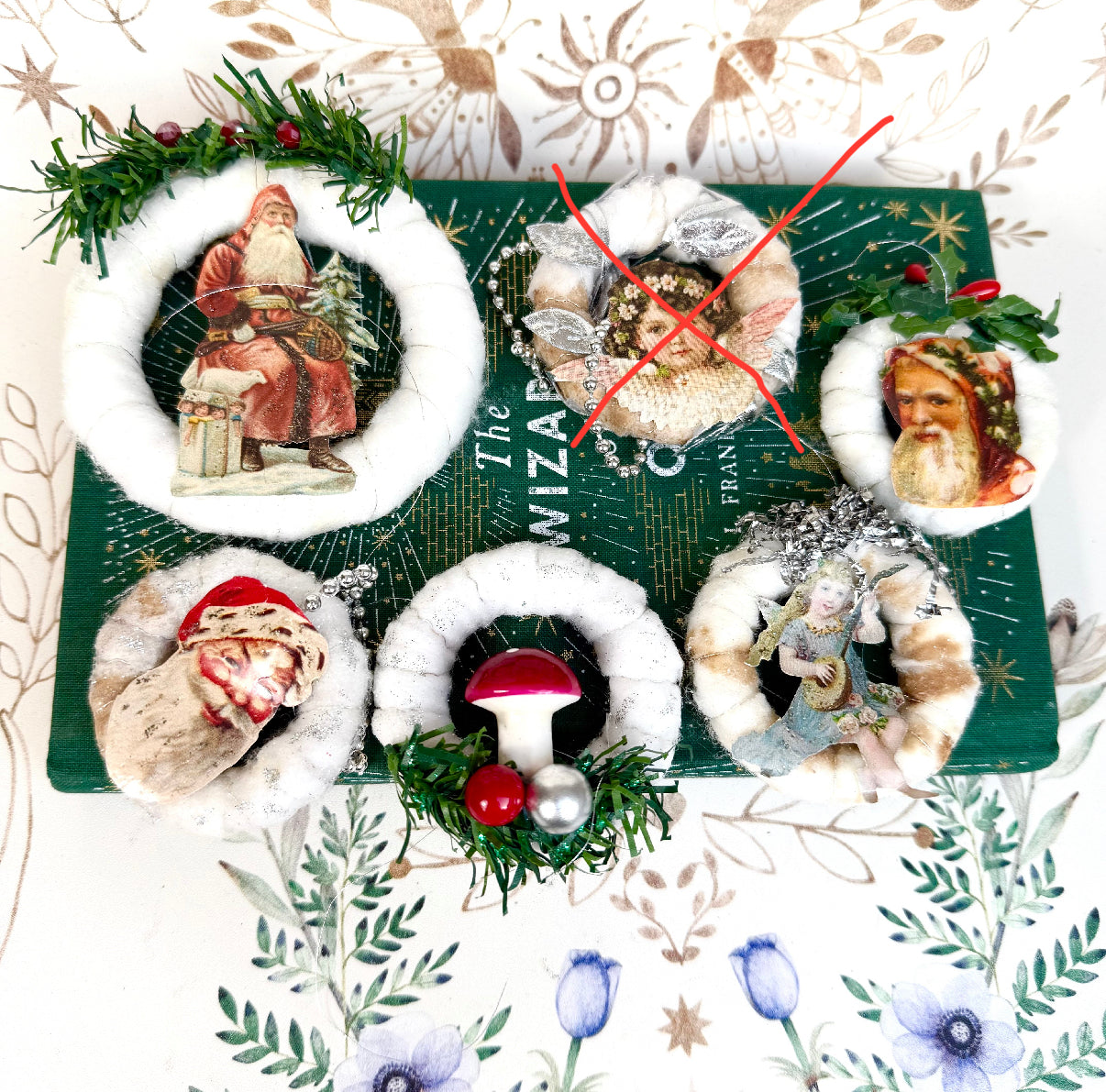 Watte Christbaumschmuck