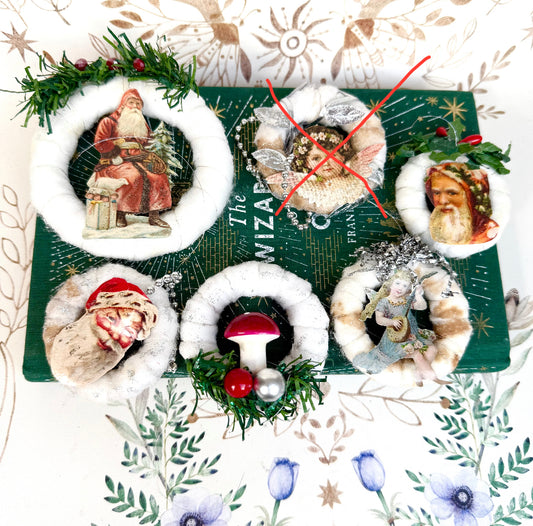 Watte Christbaumschmuck