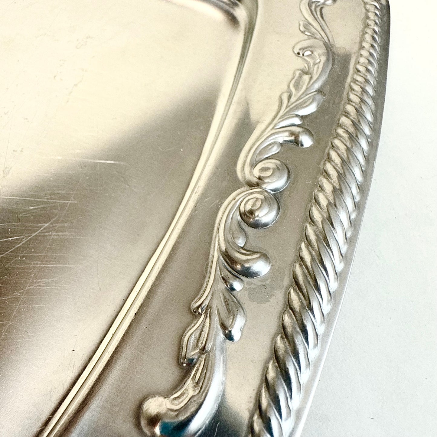 Serviertablett silber