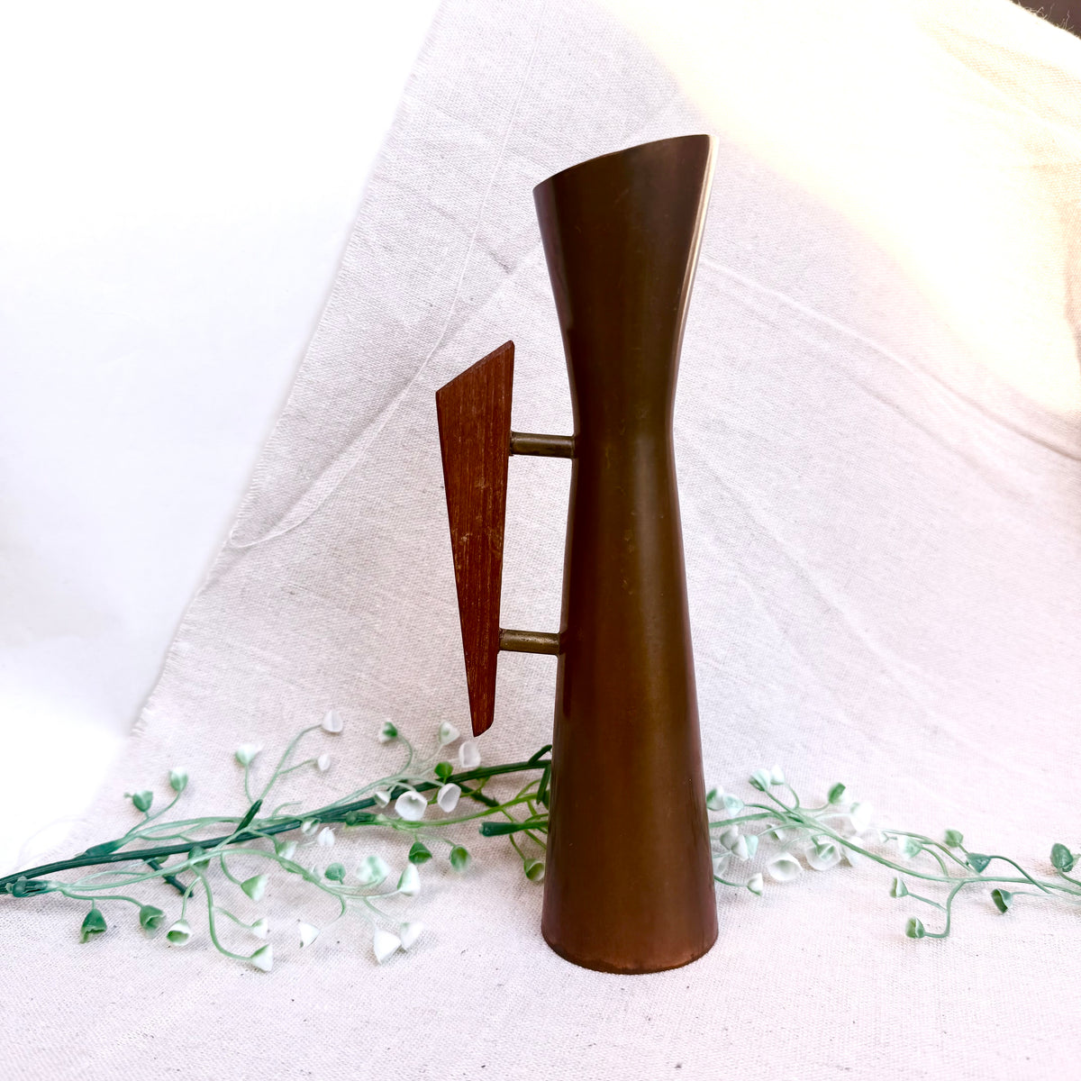 Kupfer Vase Teak