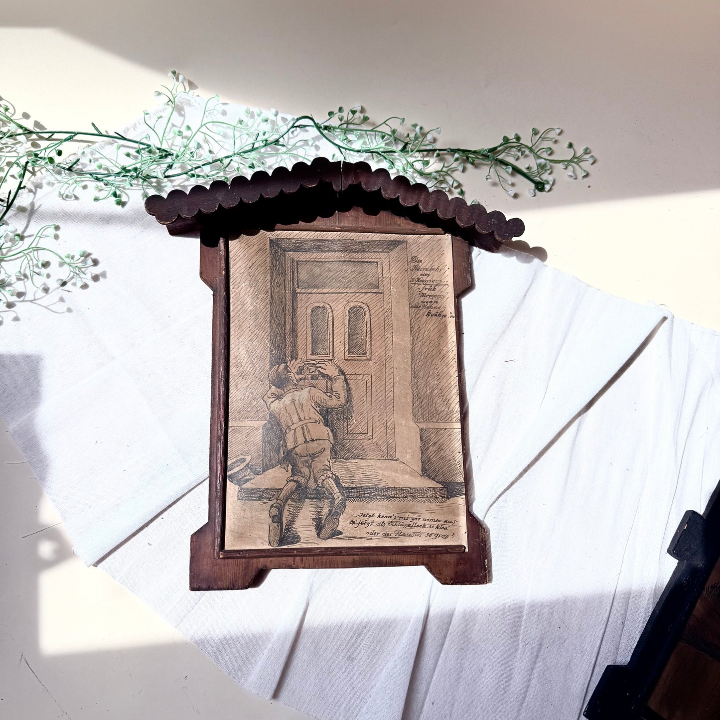 Rustikales Witzbild Hochformat