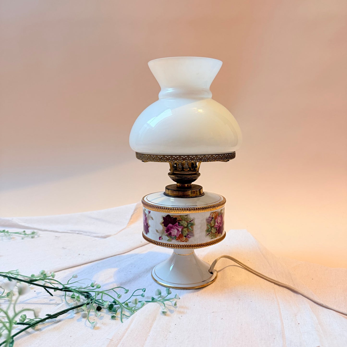 Tischlampe Rosen