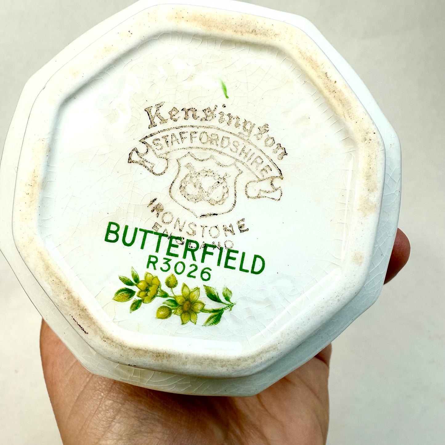 Englische Zuckerdose Kensington Staffordshire