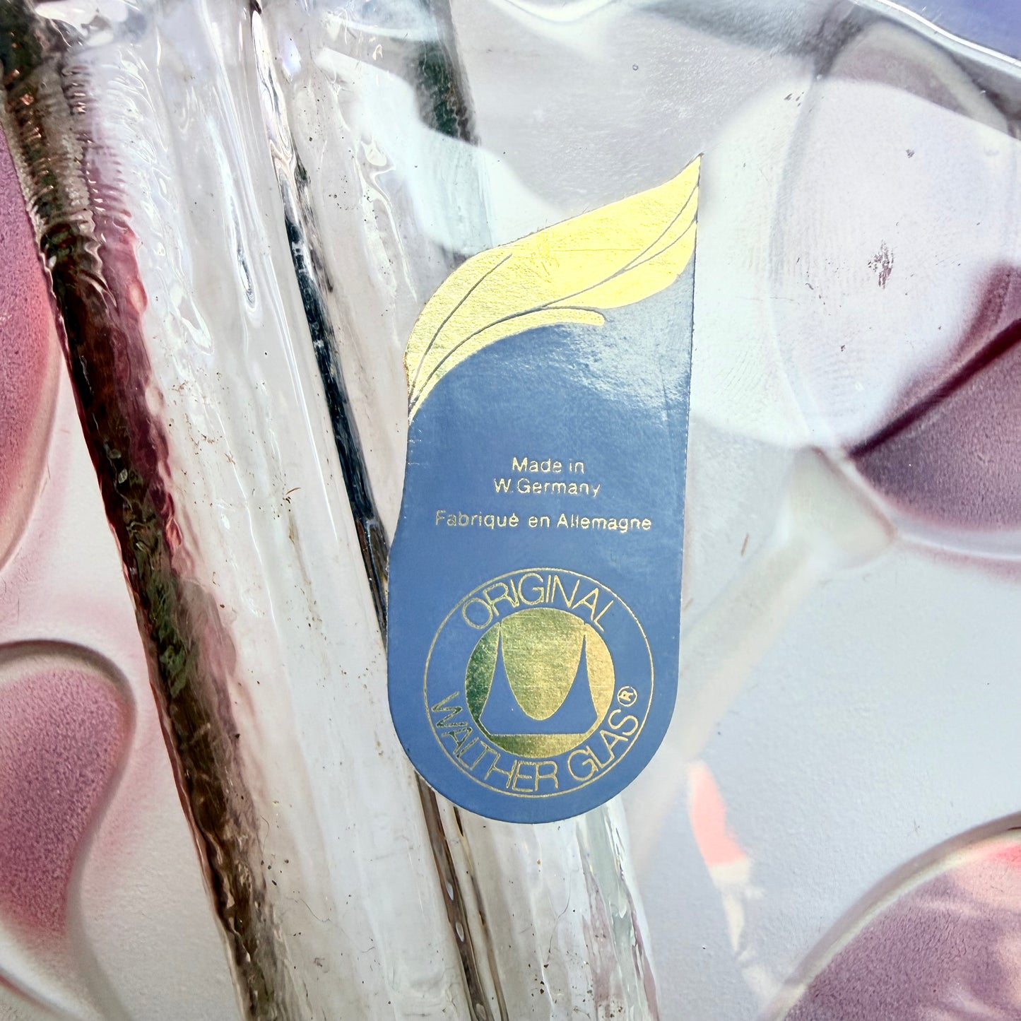 Blumenvase Walther Glas lila