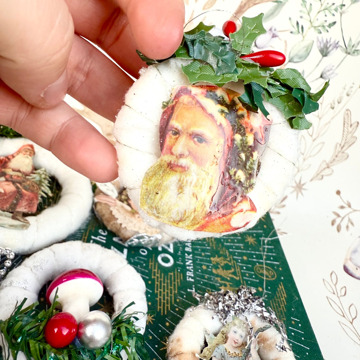 Watte Christbaumschmuck