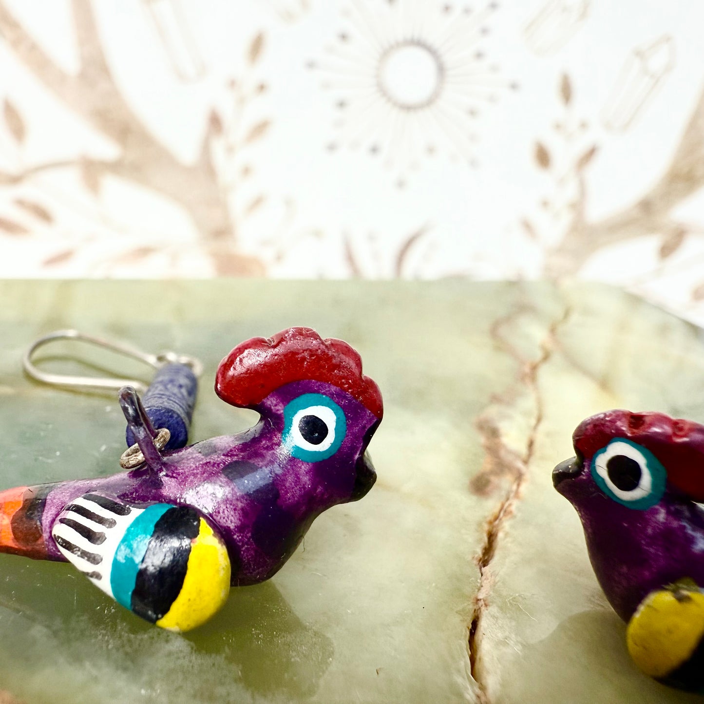 Ohrringe Vögel handgemacht Peru