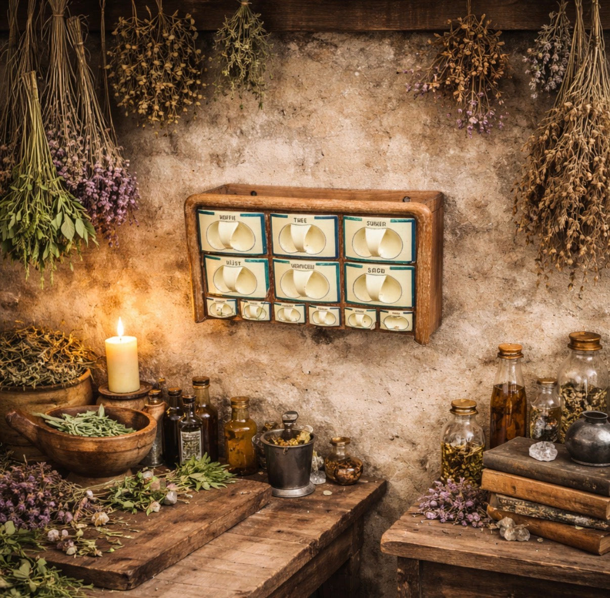 Gewürzregal 1930er Jahre