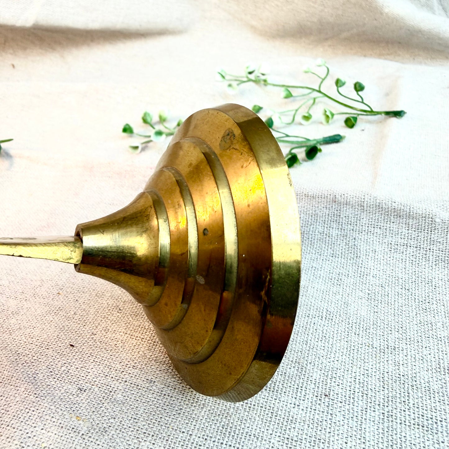 Kerzenständer Messing Spirale