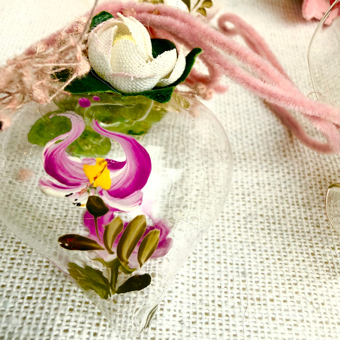 Handbemalte Osterdeko Glas