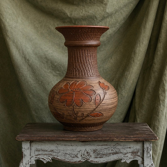 Vase handgemacht Terrakotta