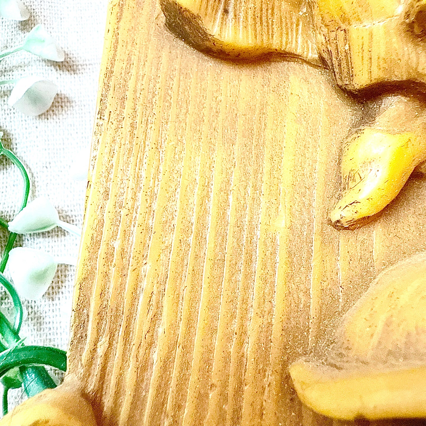 Wachsbild Barockdame mit Spiegel