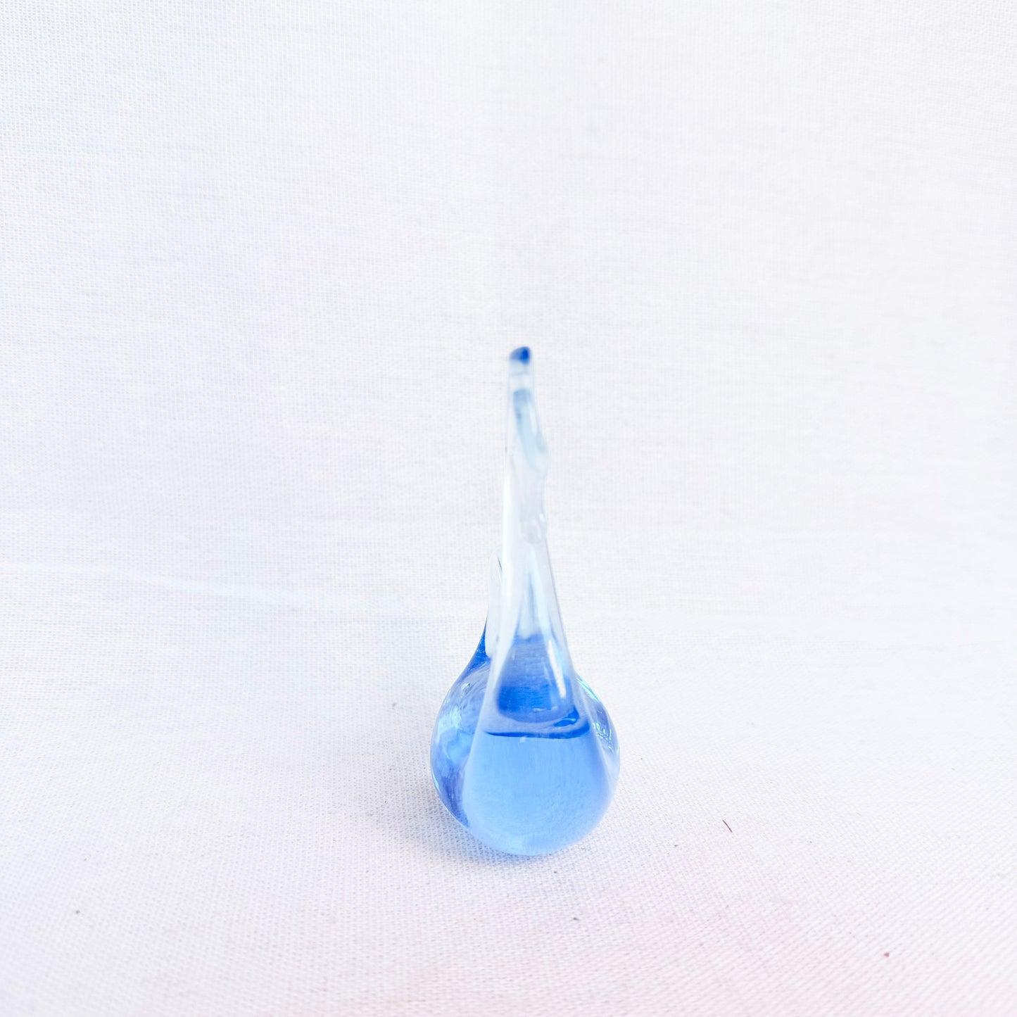 Schwan Glasfigur blau