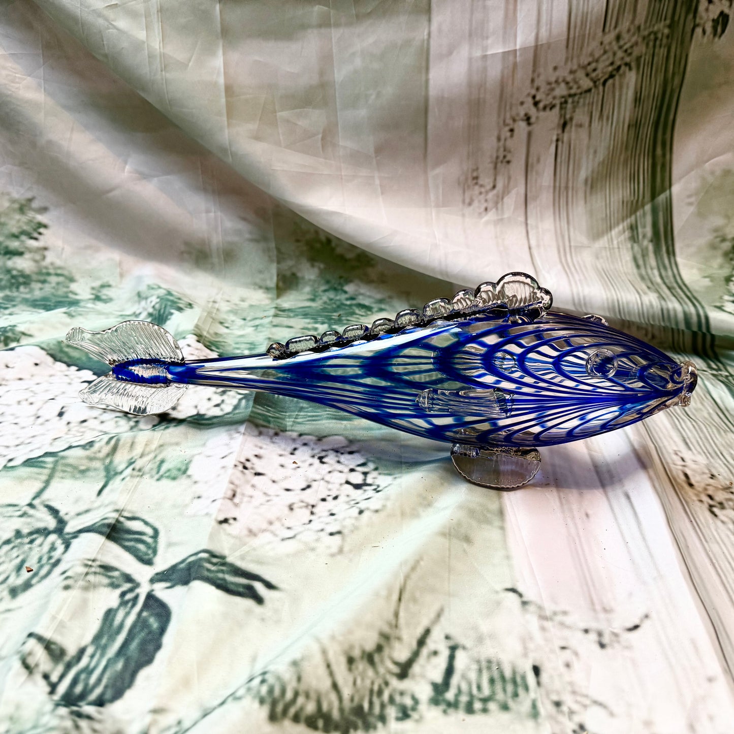 Murano Fisch blau