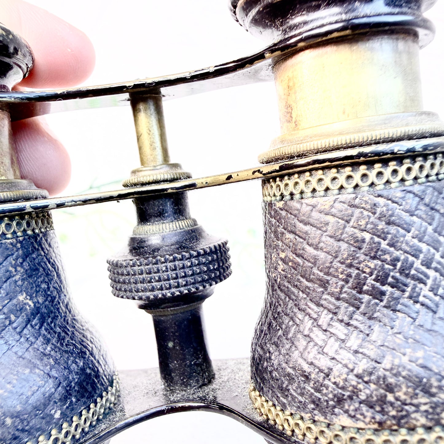 Opernglas Messing Leder