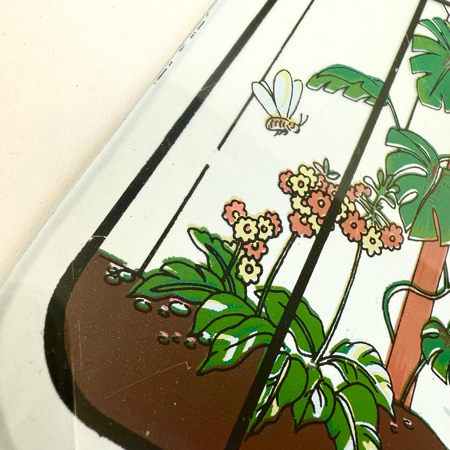 Glasbild Monstera
