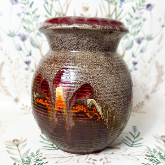 Vase mit Verlaufsglasur