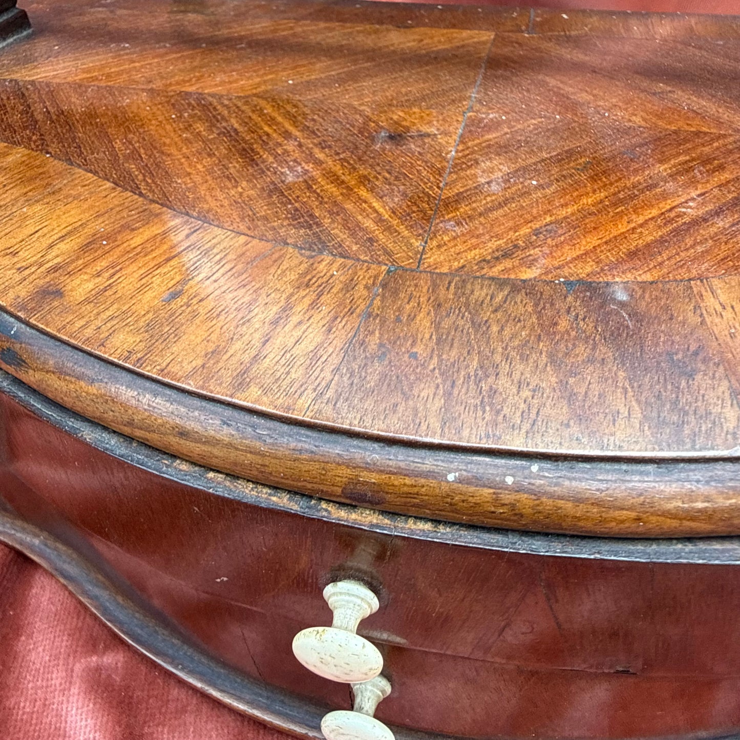 Biedermeier Aufsatz Spiegel