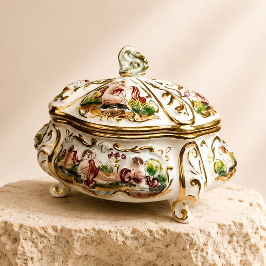 Capodimonte Keramik Dose