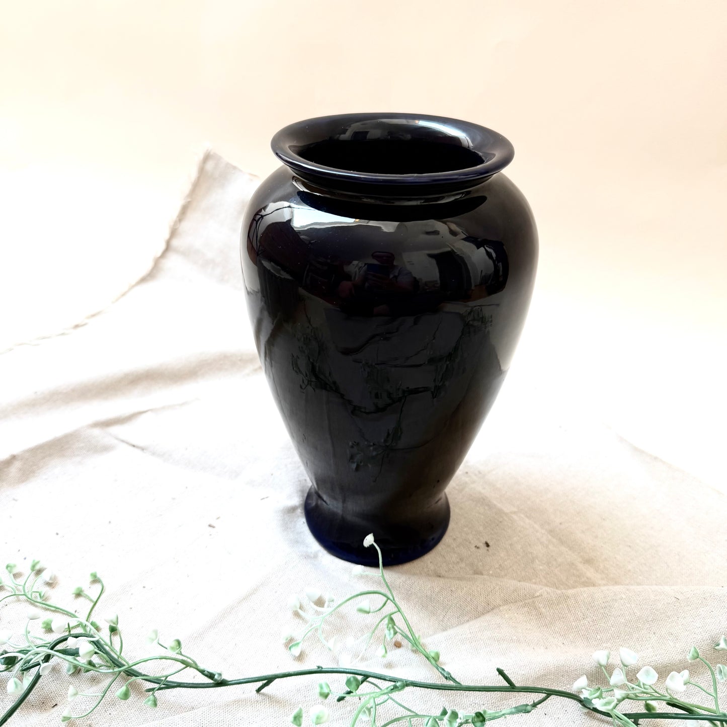 Blaue Barock Vase