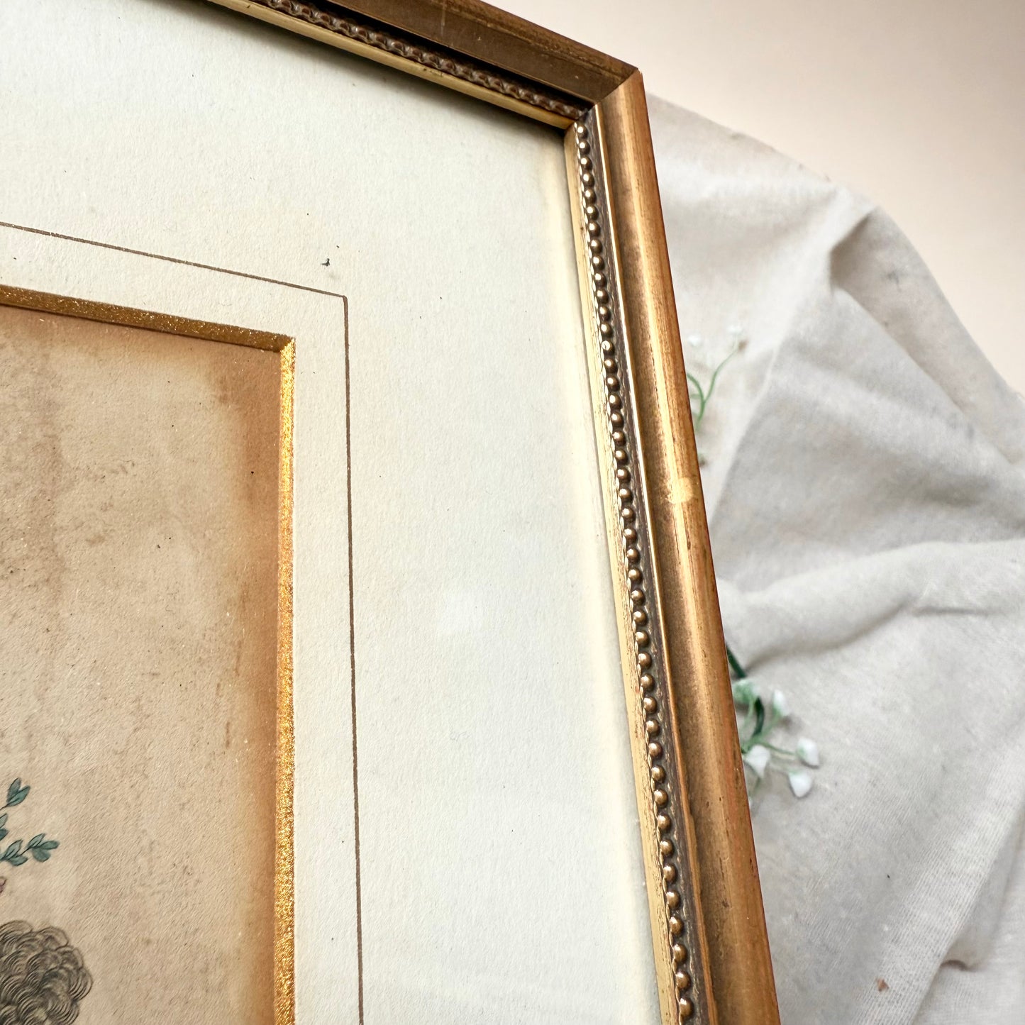 Gerahmte Mode Lithografie 1830