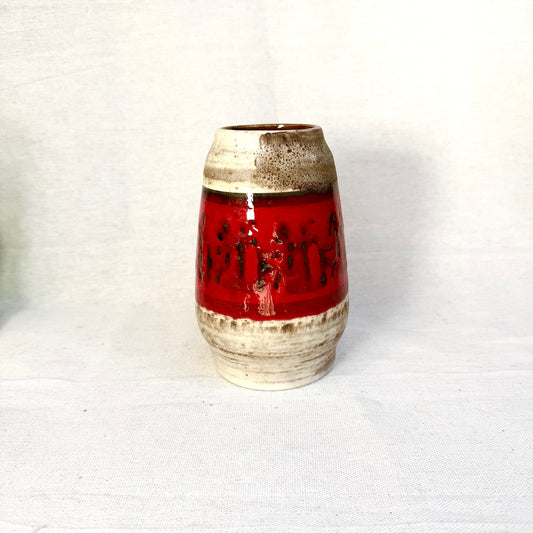 Fat Lava Vase rot