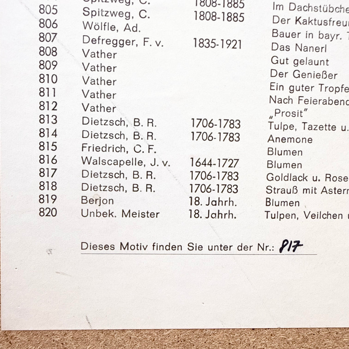 70s Stillleben Blumen