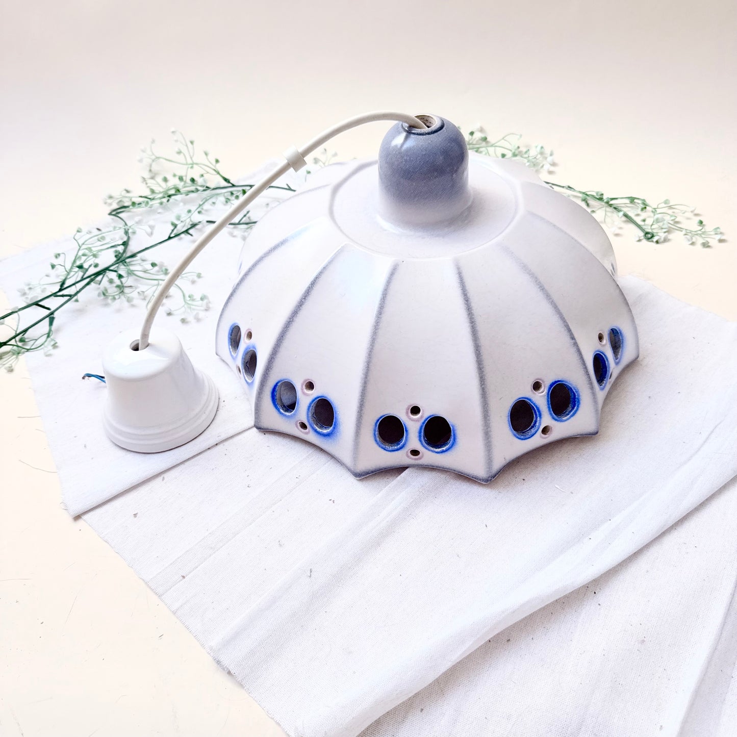 Deckenlampe Keramik blau
